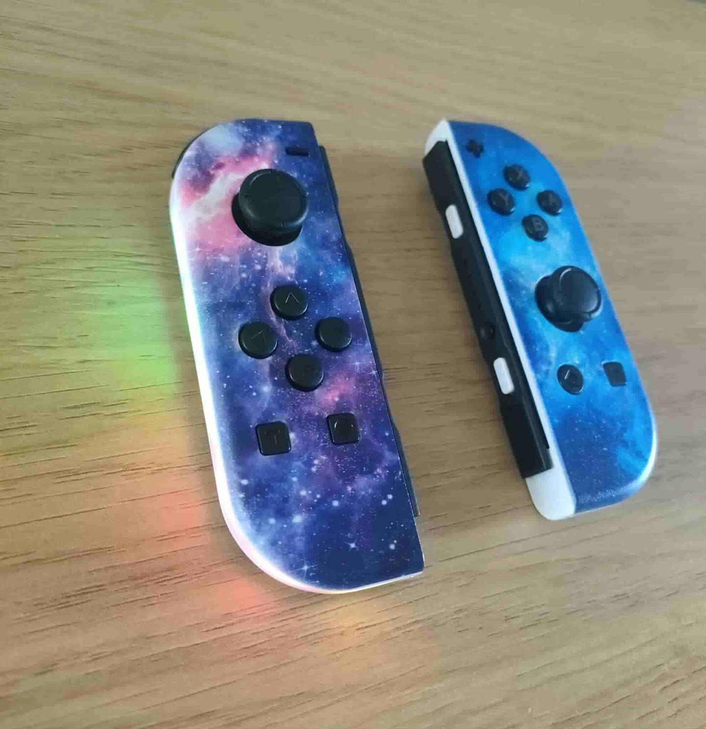 Blue & Classic Blue and RED LED Custom Joy-Con Controller